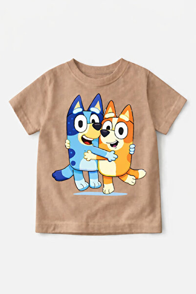Tiny and Co 100% Cotton Unisex Bluey Printed Kids T-Shirt