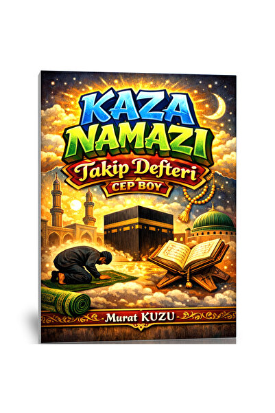 Enine Boyuna Eğitim 📘 Kaza Namazı Takip Defteri – Cep Boy (20 Yıllık)