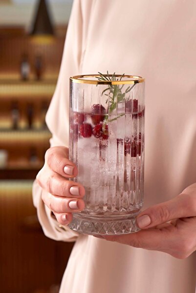 Paşabahçe 4'lü Elysia Golden Touch Meşrubat Bardağı