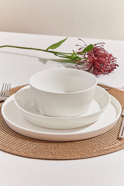 Paşabahçe Solid Porselen Salata Kase Beyaz 14 Cm