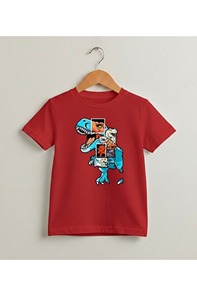 Tiny and Co 100% Cotton T-Rex Printed Kids T-Shirt