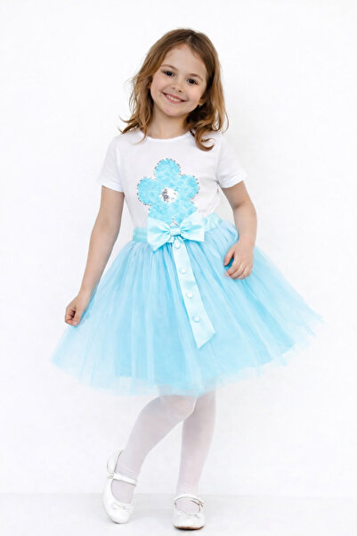 Nacar 23 Nisan 29 Ekim Papatya T-shirt&Tütü Etek 2'li Takım - 23 Nisan Göster...