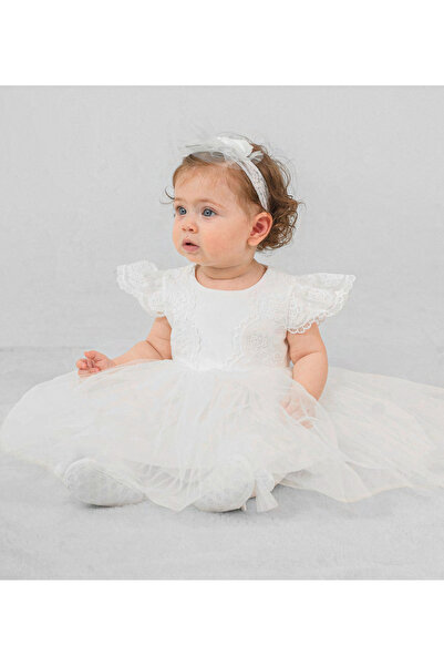 Pugi Baby Baby Girl Stylish Lace Mevlüt / Special Occasion Dress