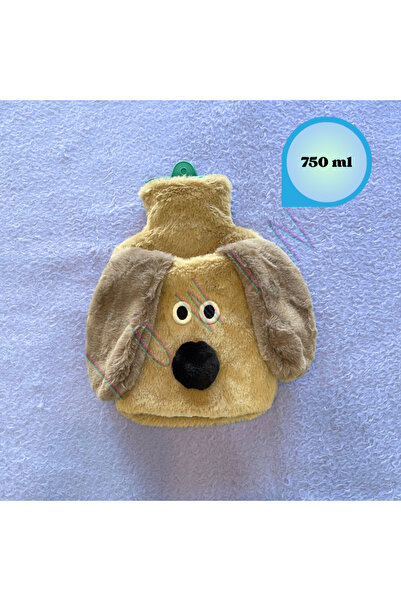 Löwin Eldivenli Peluş Kılıflı Köpek Figürlü Sıcak Su Torbası | 750 ml | Termo...
