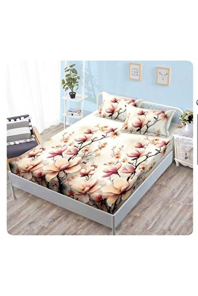 Pucioasa Bed cover with elastic + 2 pillowcases, Pucioasa, Double bed 160x200