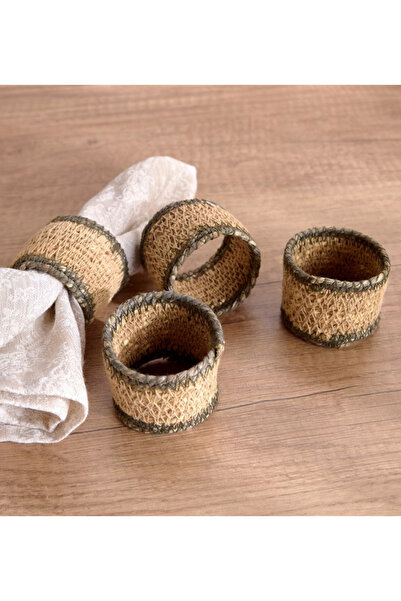 Generic Dia 4-Piece Napkin Ring Set - 5 cm