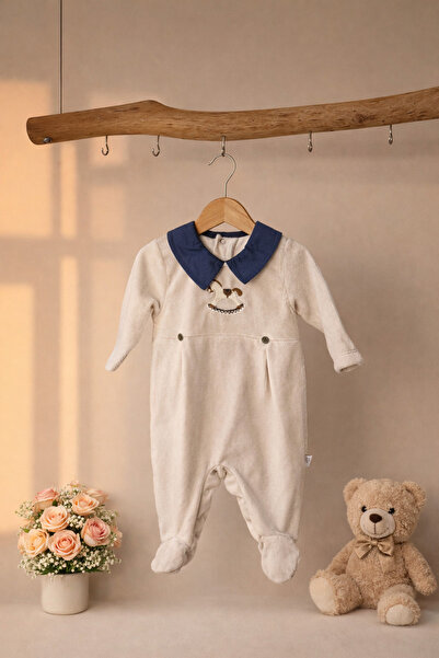 ASİLA Erkek Bebek Esnek Kumaş Tulum