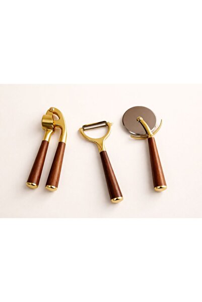 mirena ateiler 3’lü Mutfak Gereçleri Seti | Sarımsak Ezici, Sebze & Meyve Soy...