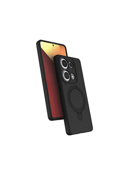 eco port غطاء Redmi Note 13 Pro 4G Regal مع حامل Magsafe - أسود