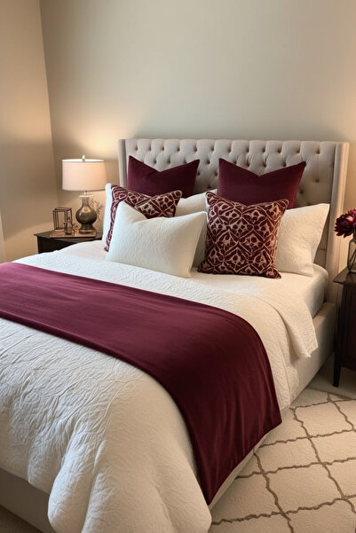 JACA Kadife Yatak Runner Yatak Örtüsü