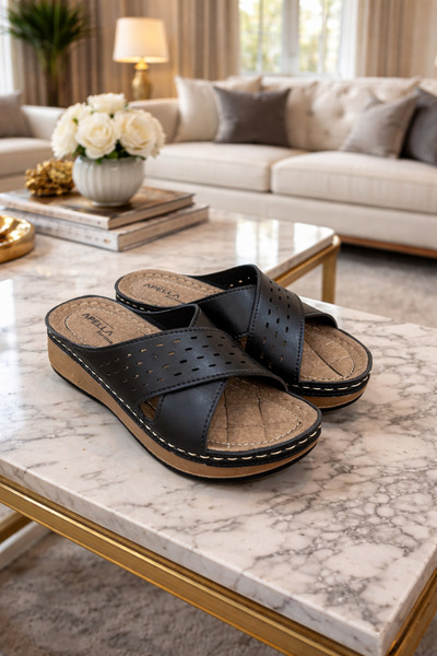 Behtah Kundura Heel Spur Supported Comfort Daily Puff Soft Anatomical Sole Co...