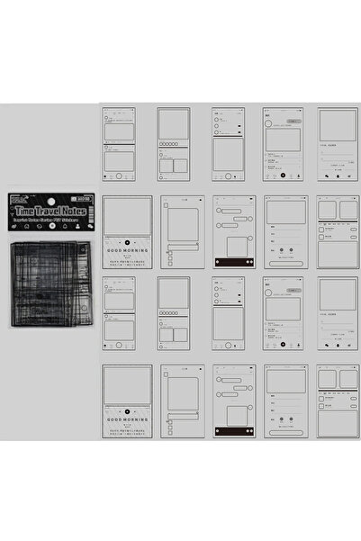 Limmy ملصقات عتيقة الطراز، ملصقات إطارية، مجموعة من 20 ملصقًا - ملاحظة السفر ...