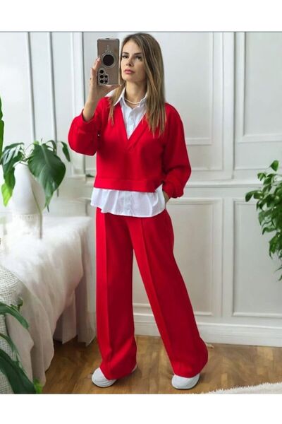 OnlyForYou Women's tracksuit made of 50% elastic viscose, with integrated blo...