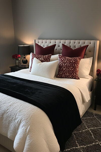 JACA Kadife Yatak Runner Yatak Örtüsü