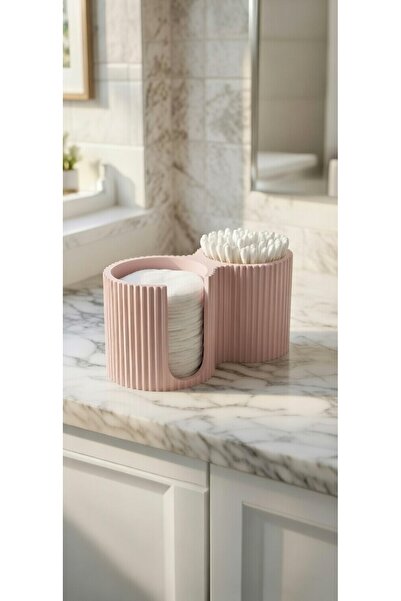 THE POOR brothers Modern Design Makeup Cotton and Cotton Swab Organizer Makeu...