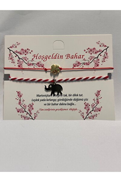 Darya Dd721 Marteniçka / Martenitsa Spring Bracelet – Red and White Thread – ...