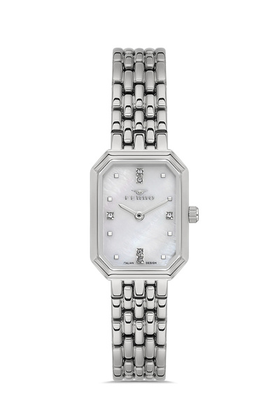 FERRO Silver Steel Cord Women Wrist Watch Fl21752Awt-A 3Atm Water Resistant 2...