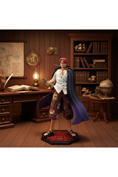 hediyeconcepti One Piece Shanks Figure – 25 cm Decorative Collectible Figurine