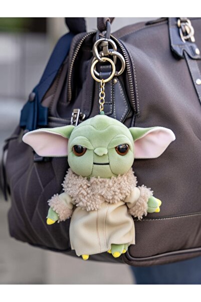 BESTTOYS Baby Yoda peluş oyuncak anahtarlik Yoda peluş 15cm