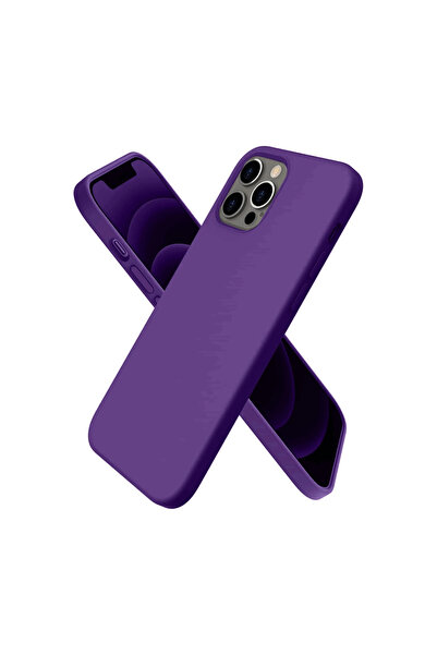 eco port حافظة آيفون 12 برو من السيليكون الأول - أرجواني