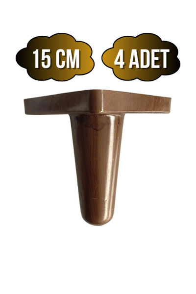 DSYapıAksesuar Plastična noga za stol i ormarić od 15 cm (15CM) (DRVO Sa dezn...