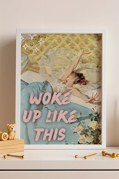 Saturn Tablouri înrămate cu scene din dormitor, „Trezit așa așa”, Cadou elega...