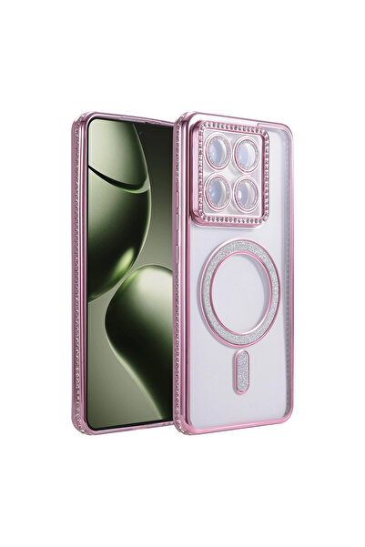 eco port Mi 14t Pro Joke Simli Magneticsafe Case - Pink