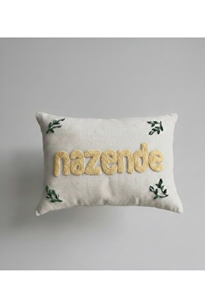 Les Passent Изпрана ленена калъфка за възглавница с избродирано име