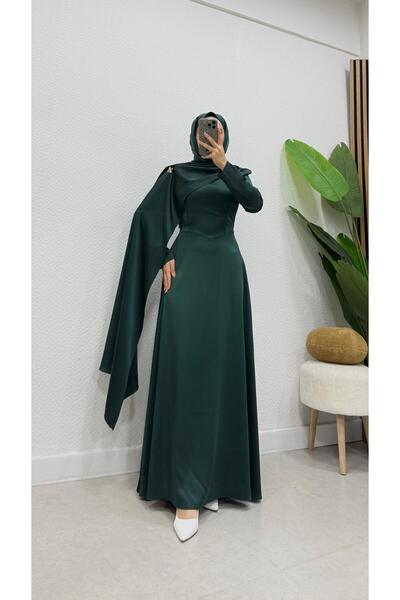 modasusev Cape Hijab Evening Dress