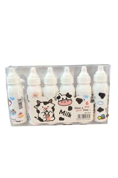 UNICUS Milk Baby Bottle Highlighter Pen 6 Colors Md-199-2
