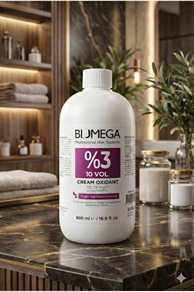BIOMEGA Professional Krem Oksidan %3 10 Vol. 500ml. Argan Yağlı Koruyucu Formül