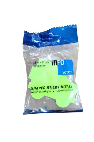 Info Notes 54X68Mm Adhesive Note Holder Colorful Car 200 Sheets