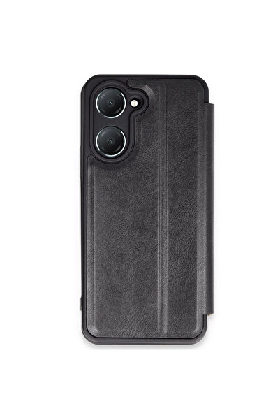 eco port غطاء فليب لهاتف فيفو Y18 - أسود