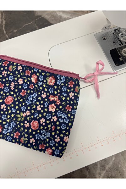 EBK TEKSTİL Patterned Zippered Lined Small Wallet Mini Makeup Bag Pouch Dimen...