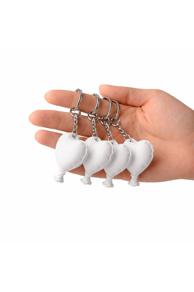 Vescarri سلسلة مفاتيح على شكل وسادة قلب - حقيبة صغيرة لطيفة للزينة وإكسسوار ل...