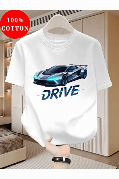 gencerco Araba Baskılı Premium Oversize T-shirt