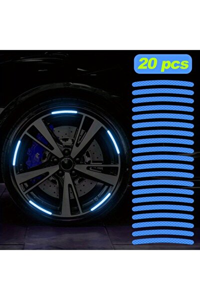 CARAVSTORE 20 قطعة من ملصقات عجلات محرك السيارة