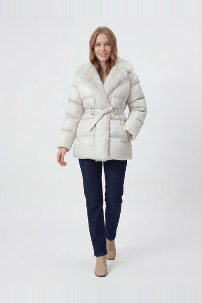 FEMİAS Ekru Şişme Mont