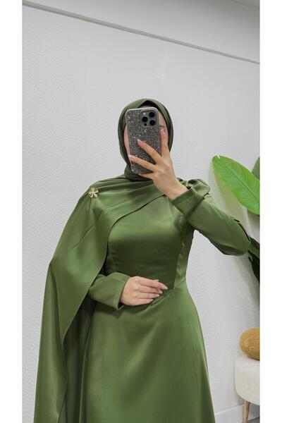 modasusev Cape Hijab Evening Dress