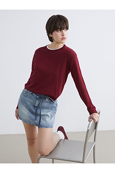 LC Waikiki Sparkling Choices Zero Roba Yaka Pulover tricotat pentru femei de ...