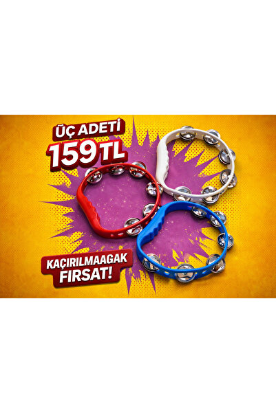 Store 3’lü Renkli Plastik Tef Seti – Eğlenceli Ritim Oyuncağı | 159 TL Avanta...