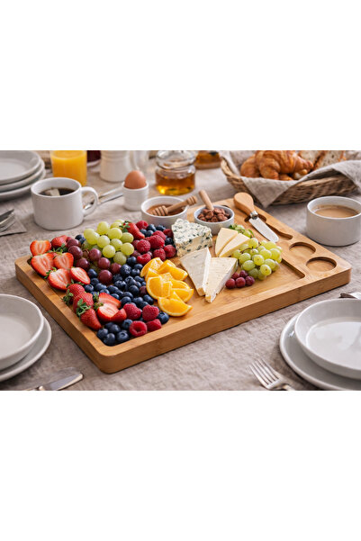 MOON CLOUD BAMBU SUNUM TABAĞI (PEYNİR-MEYVE-ÇIKOLATA)