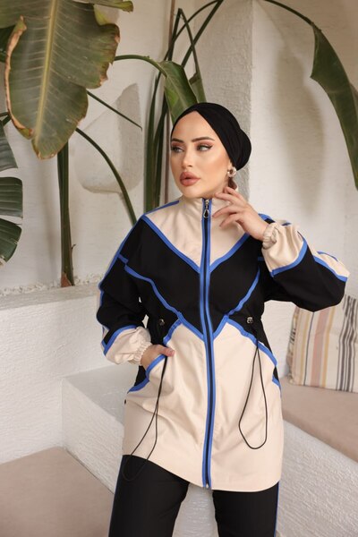 DENİKK Trend Modest Special Design Premium Design Zippered Top and Bottom Tun...