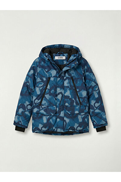 LC Waikiki Palton bleumarin cu model pentru băieți geacă cu puf