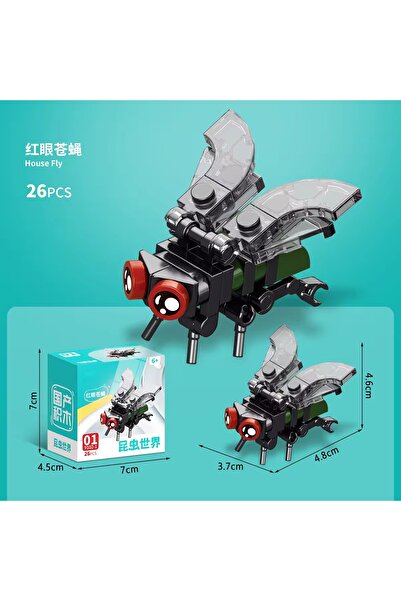 synshop Kara Sinek Mini Animals Hayvan 26Parça Bricks 3d Yap Boz 3 Boyutlu Pu...