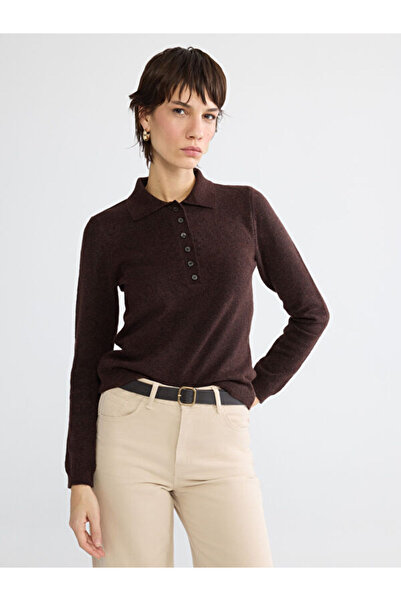 LC Waikiki Sparkling Choices by Shining Store Devrik Roba Collar Women's Knit...