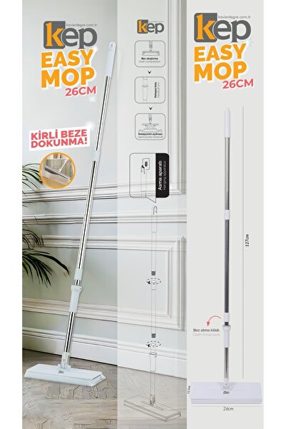 Saatistan Pratik Akıllı Mop Seti Kıskaçlı, Temizlik Bezi ile Uyumludur +10 He...