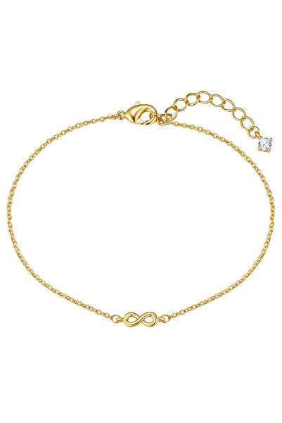 Lulu & Jane Modeschmuckarmband Armband gelbgold Zirkonia weiß