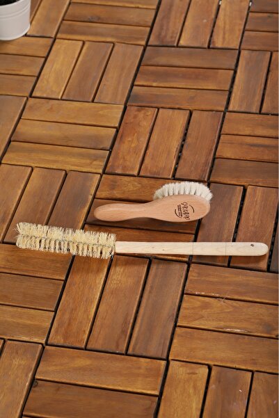 Şık Kalıp 100% Goat Hair Natural Baby Comb and Bottle Brush for Newborns and ...