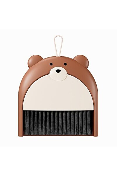 DAMUR Broom and Dustpan Set, Bear Model, 23.5 X 18 Cm